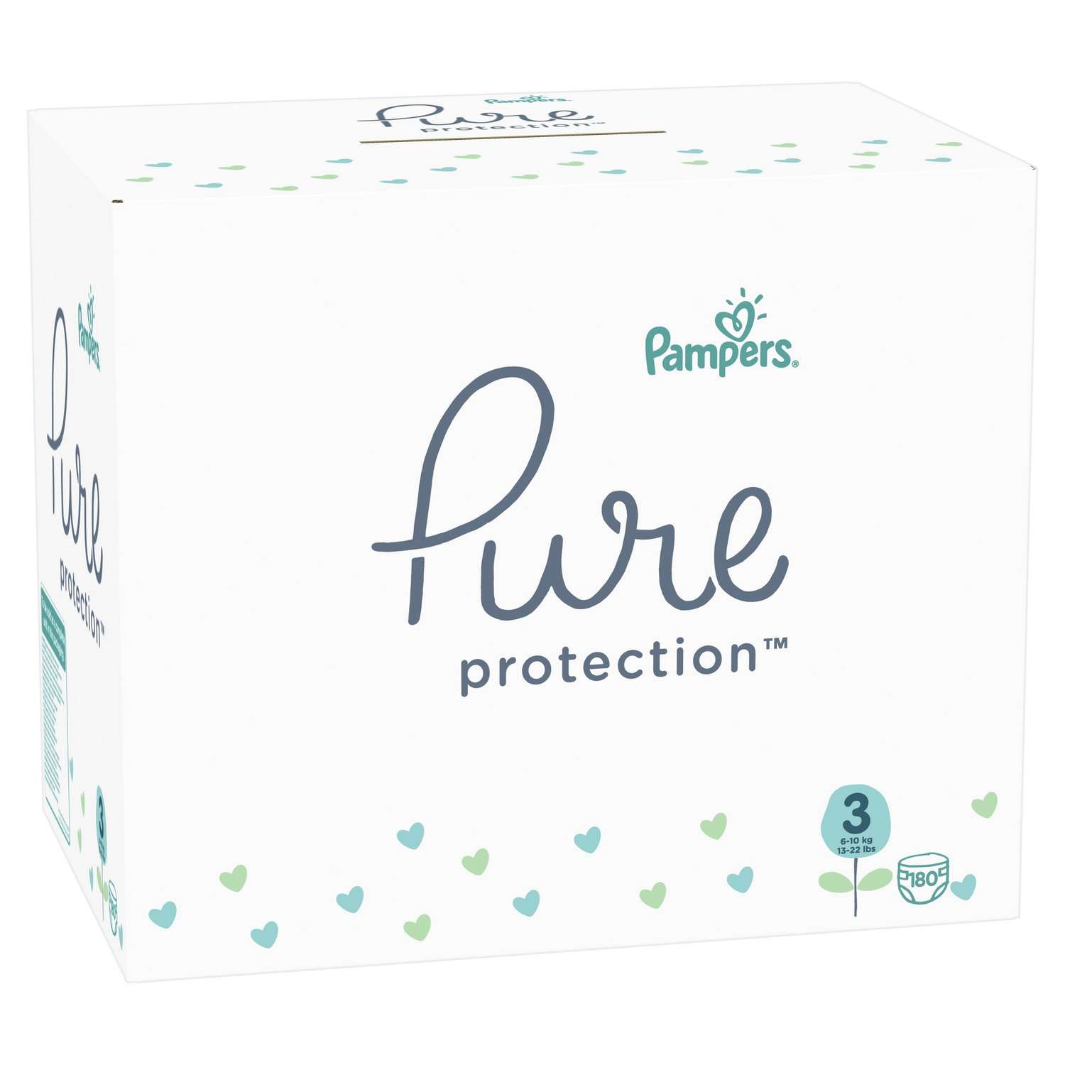 Подгузники Pampers Pure Protection 6-10кг 180шт - фото 2