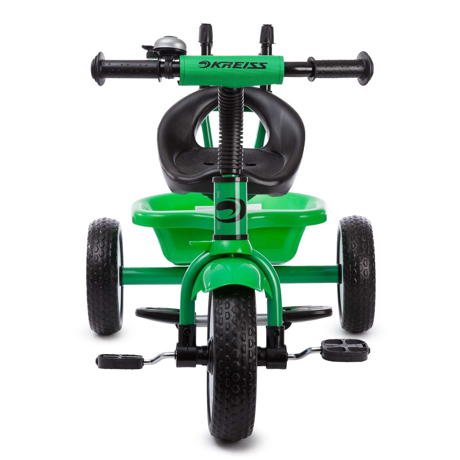Велосипед трехколесный Kreiss с тентом Зеленый - фото 13