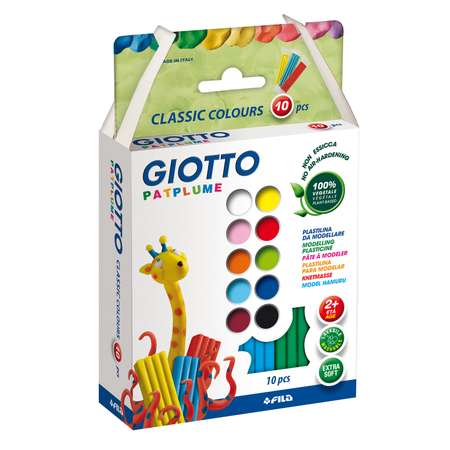 Пластилин GIOTTO PATPLUME 10 цветов 20 грамм