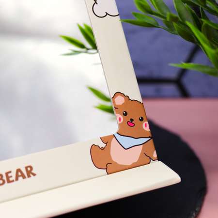 Зеркало настольное для макияжа iLikeGift Cute bear yellow