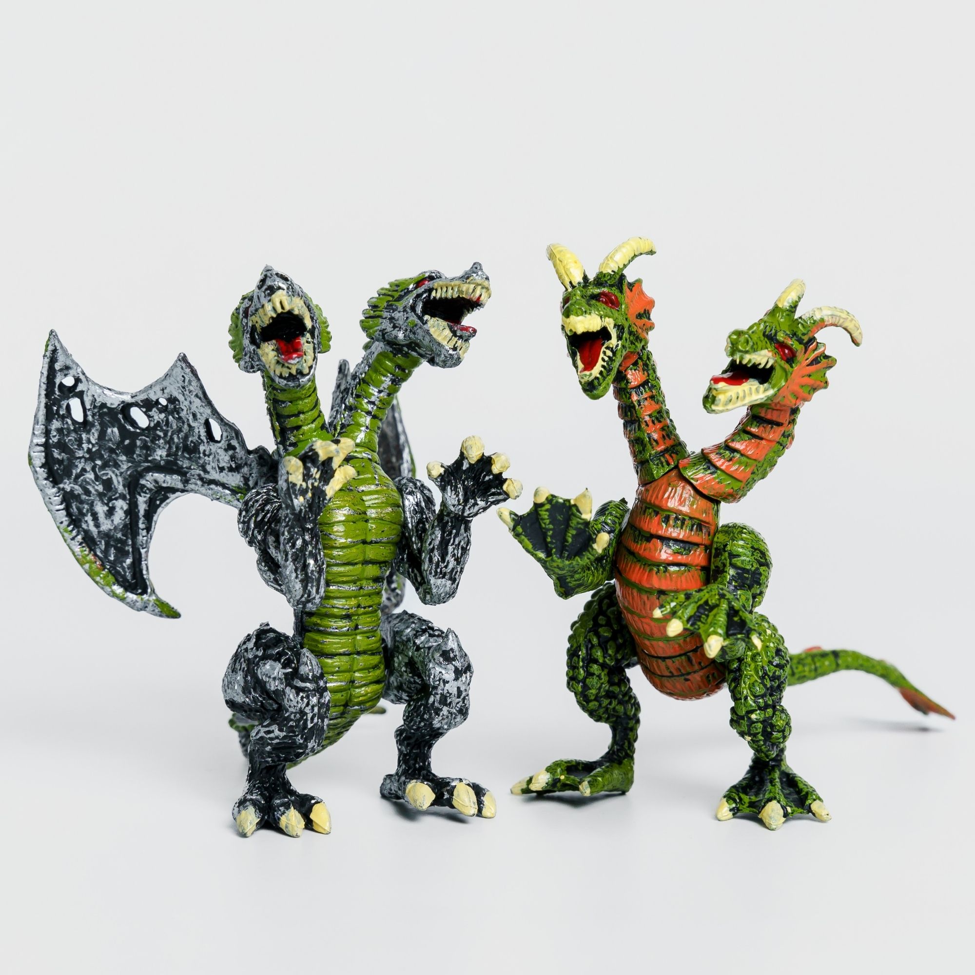 Фигурки BATTLETIME два боевых двуглавых дракона для детей развивающие коллекционные - фото 1