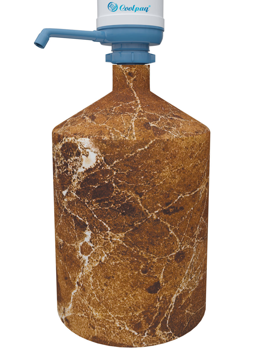 Чехол на бутыль 19л Coolpaq Brown Marble - фото 1