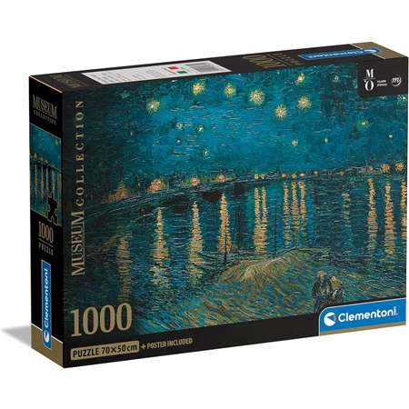 Пазл 1000 деталей CLEMENTONI Ван Гог Звездная ночь над Роной