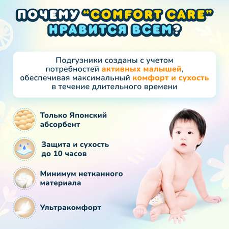 Подгузники Momi Comfort care mega pack S 3-6 кг 102 шт