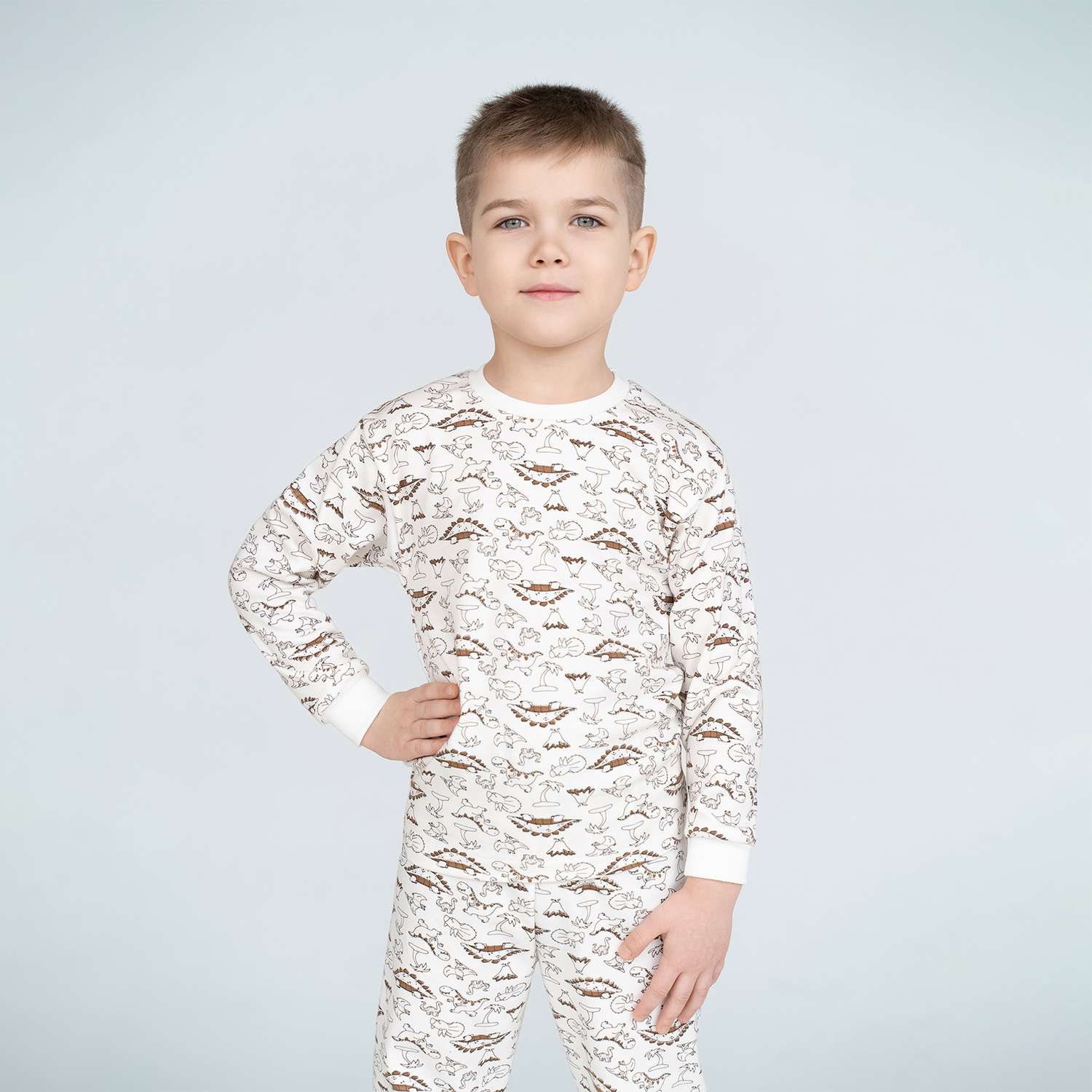 Пижама Утенок 800/1 молочный дино - фото 15