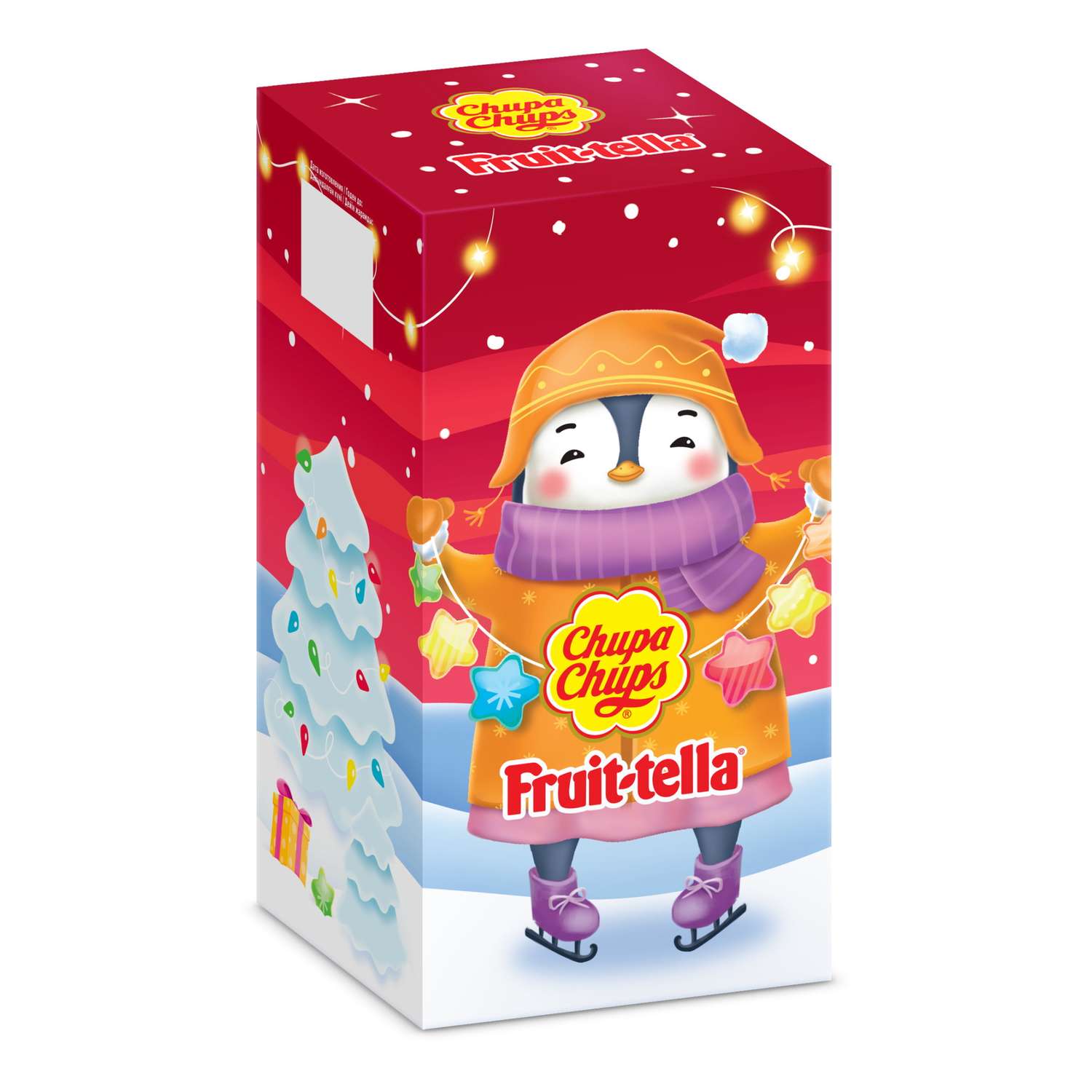 Набор конфет Fruittella Пингвиненок с гирляндой 134г - фото 1