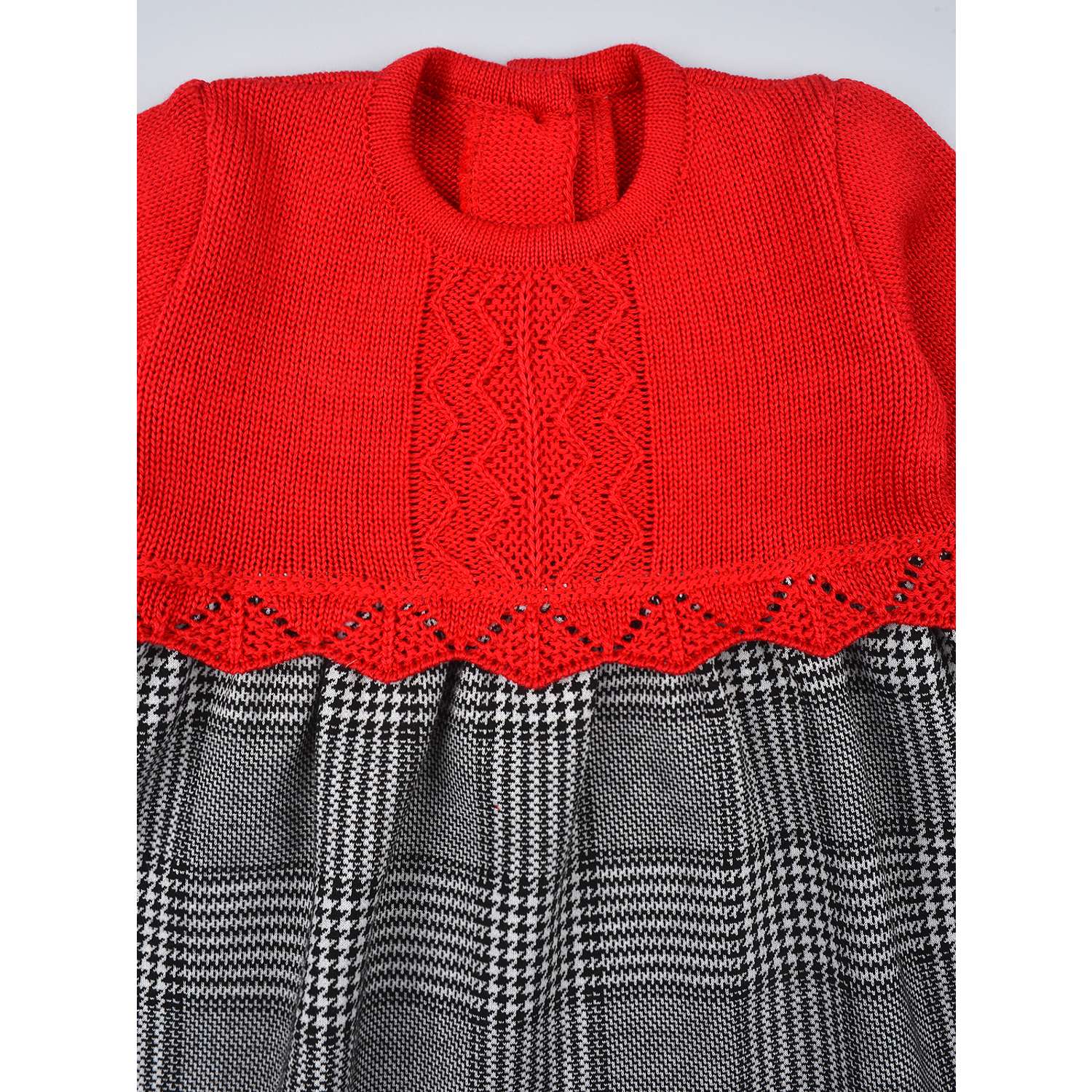 Платье LEO 2020А-1_красный+серый - фото 8