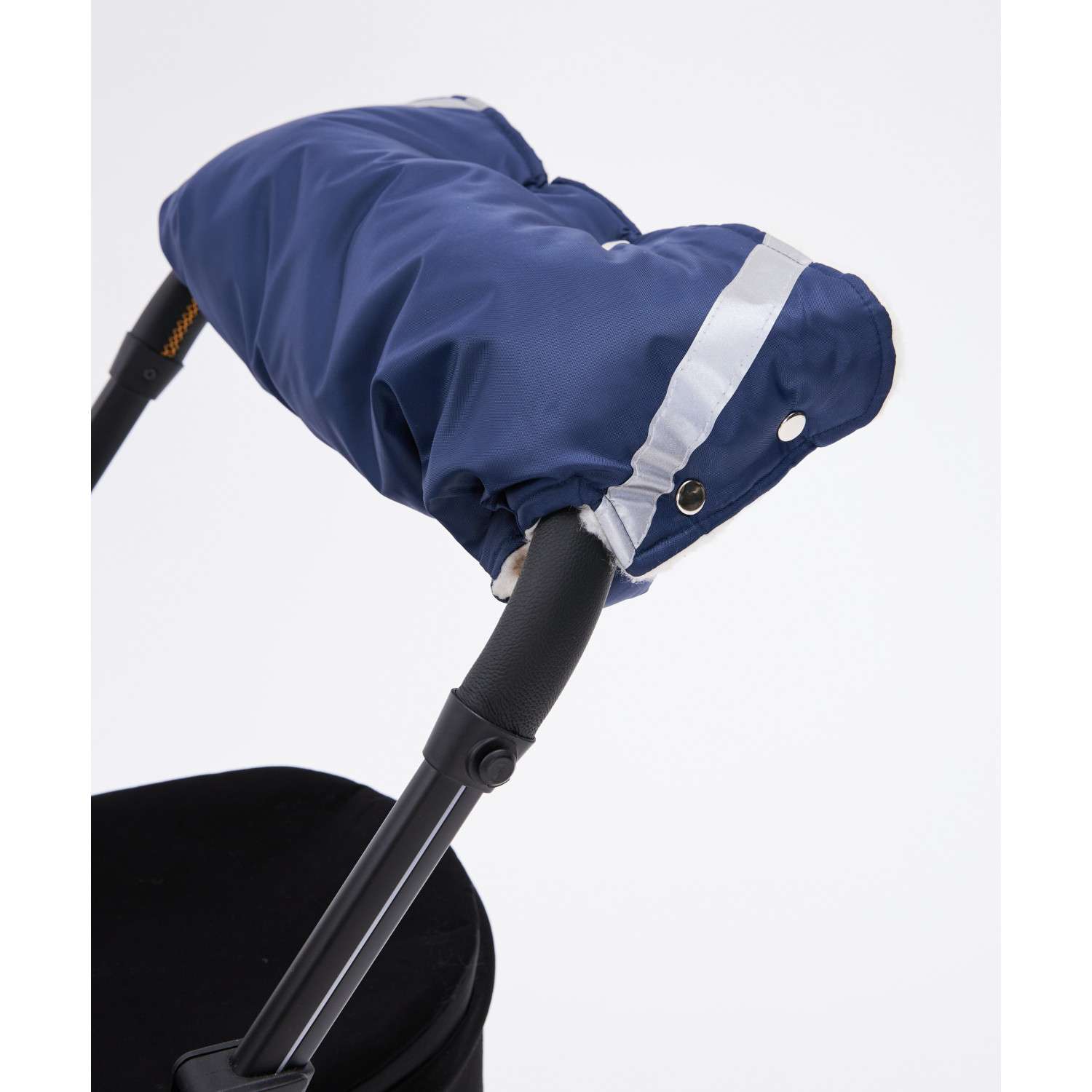Муфта для коляски Осьминожка меховая синяя К025 - синий - фото 1