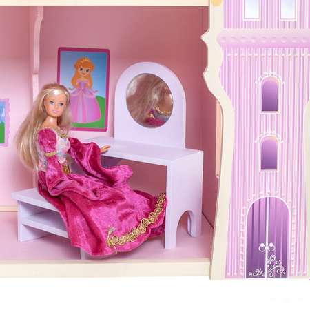Кукольный домик Paremo Розовый сапфир с мебелью 16предметов PD316-05