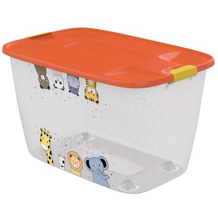 Ящик для игрушек Альт-Пласт детский на колесиках