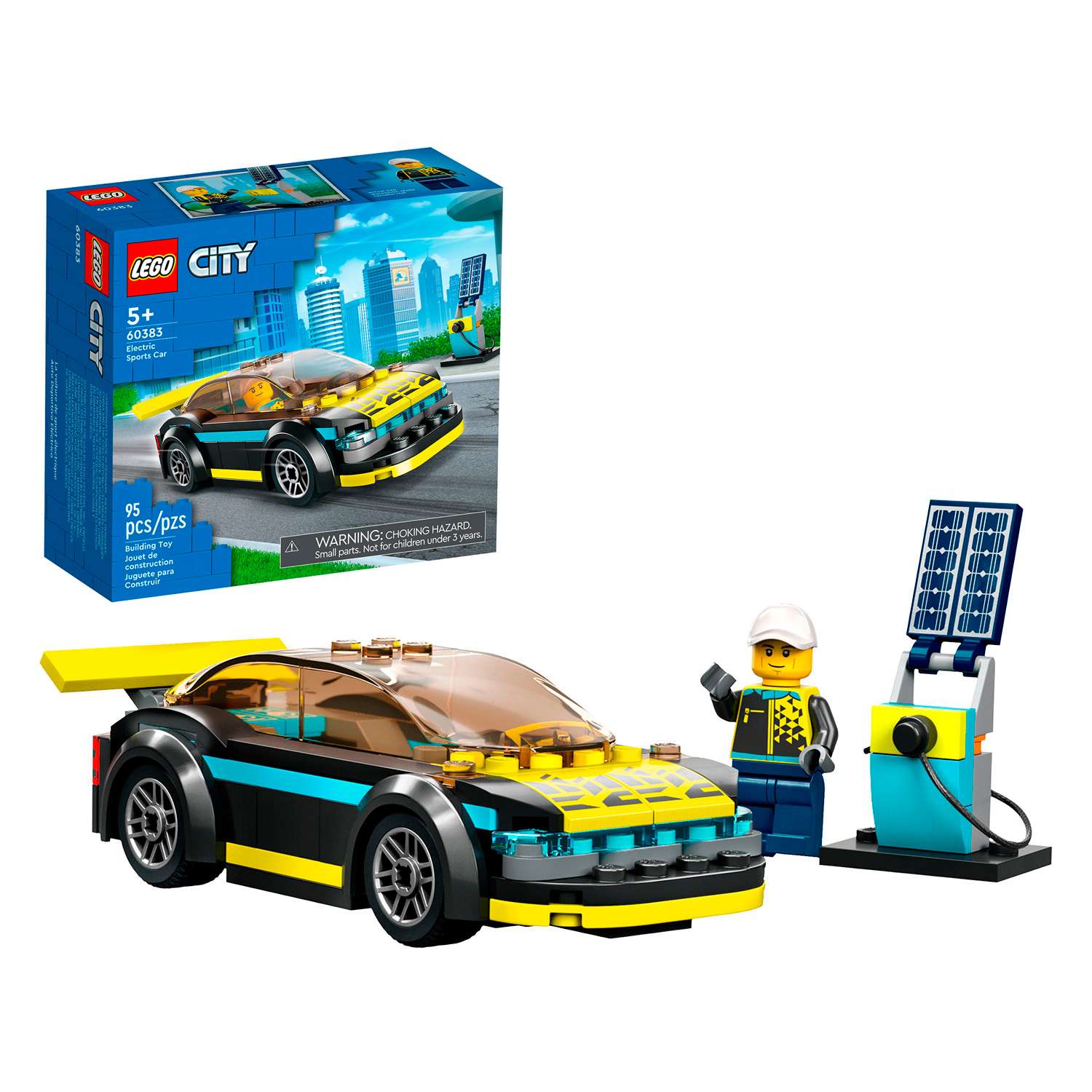 Конструктор детский LEGO City Электрический спорткар 60383 - фото 1