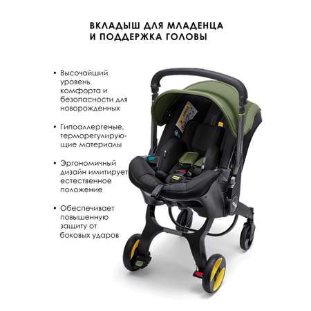 Автокресло Doona Desert Green Isofix 0 (0 -13 кг)