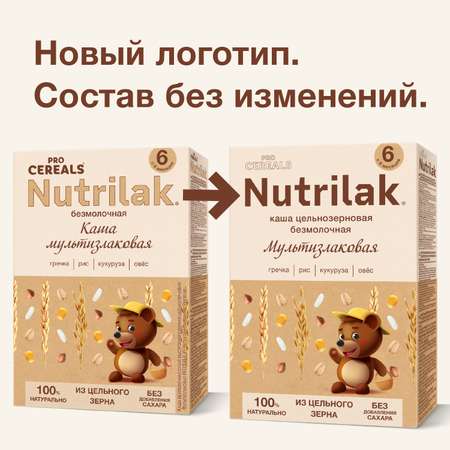 Каша безмолочная Nutrilak Premium Procereals мультизлаковая 200г с 6месяцев