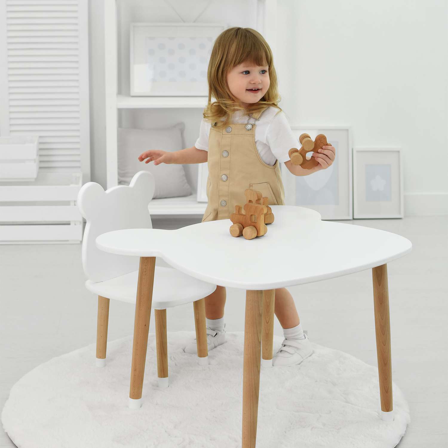 Стол детский Мега Тойс деревянный Мишка - фото 2