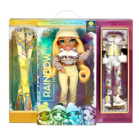 Кукла Rainbow High Winter Break Fashion Doll- Sunny Madison Yellow