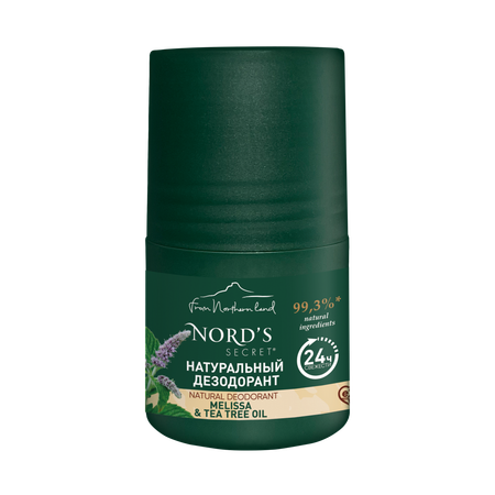 Дезодорант NORDS SECRET натуральный мелисса и масло чайного дерева 50 мл