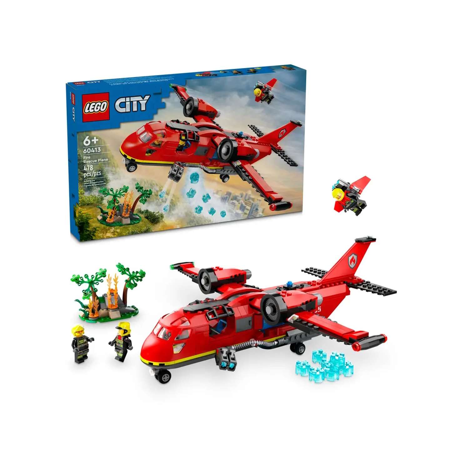 Конструктор LEGO City Пожарно-спасательный самолет 60413 - фото 1