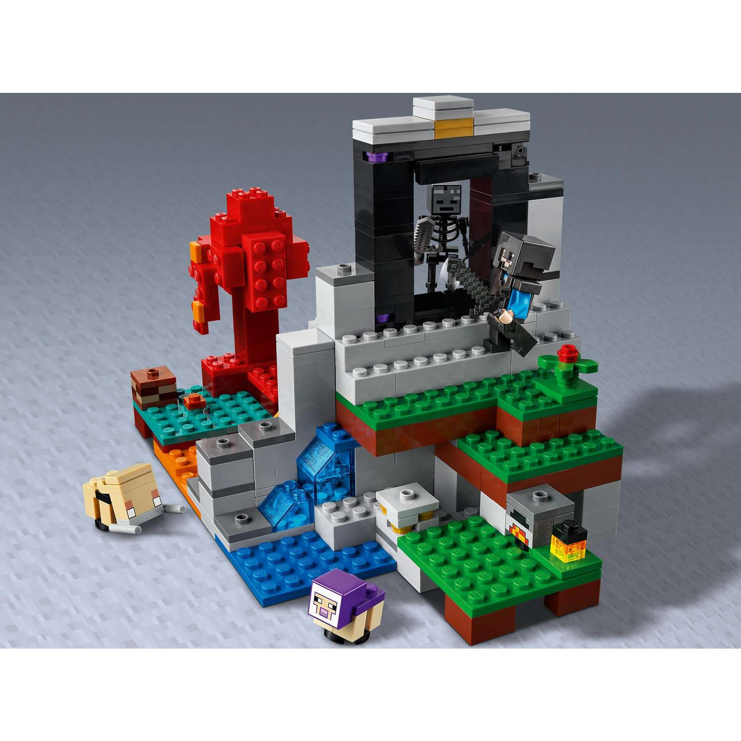 Конструктор детский LEGO Minecraft Разрушенный портал 21172 - фото 8