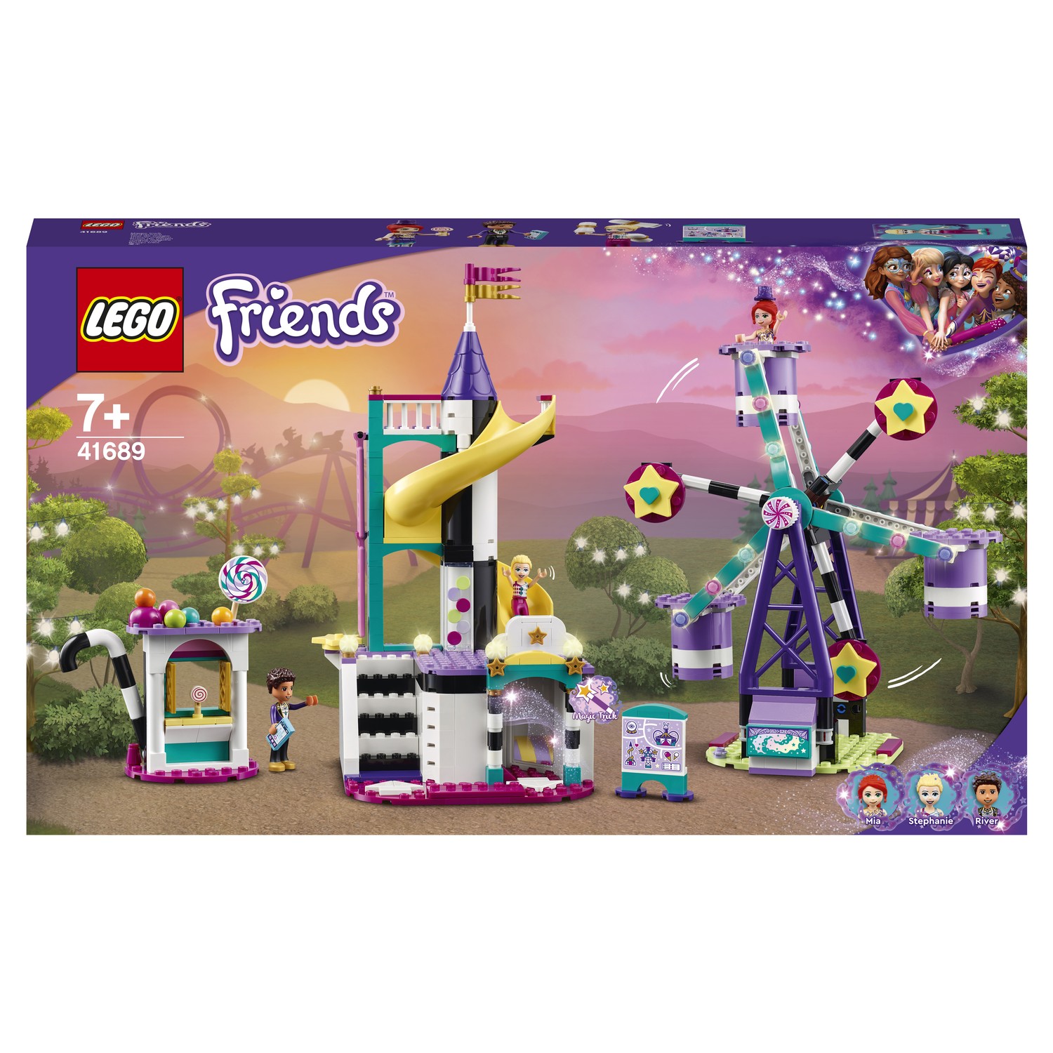 Конструктор LEGO Friends Волшебное колесо обозрения и горка 41689 - фото 2