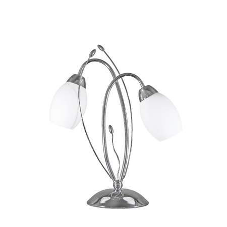 Настольный светильник ESCADA 10161/T E27*60W Chrome/White