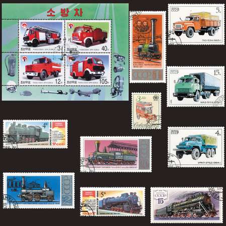 Коллекционный набор марок РУЗ Ко Транспорт