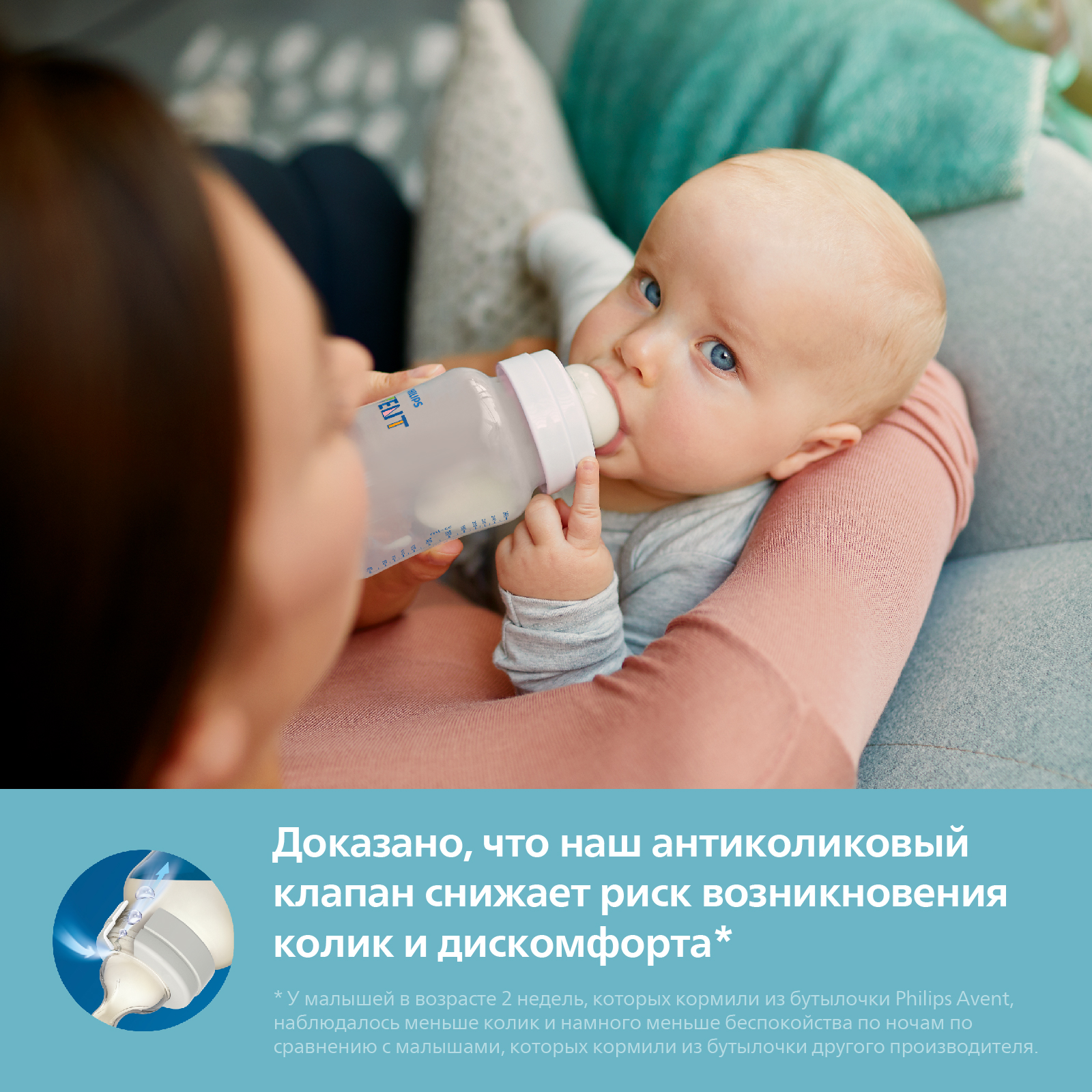 Бутылочка для кормления Philips Avent Anti-colic 260мл с 1месяца 2шт SCY103/02 - фото 3