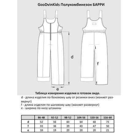 Полукомбинезон GooDvinKids