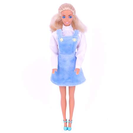 Комплект одежды МОДНИЦА для куклы 29 см 2010 светло-голубой