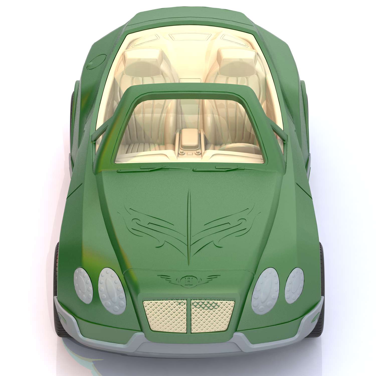 Машина Нордпласт Кабриолет Шейх Зеленый 273 - фото 4