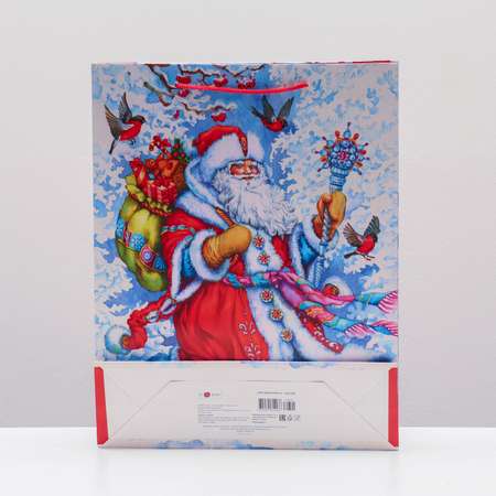 Пакет Sima-Land подарочный «Дедушка мороз» 33×42.5×10 см