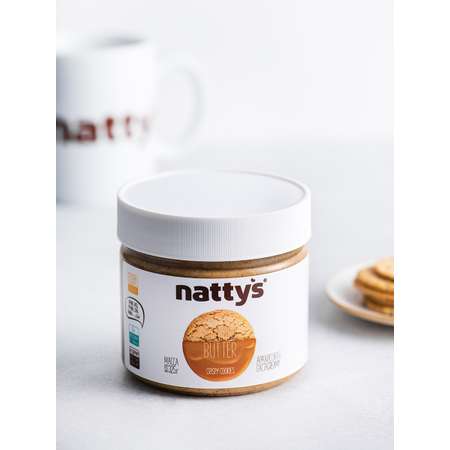 Паста арахисовая Nattys Crispy Cookies с мёдом 325 г