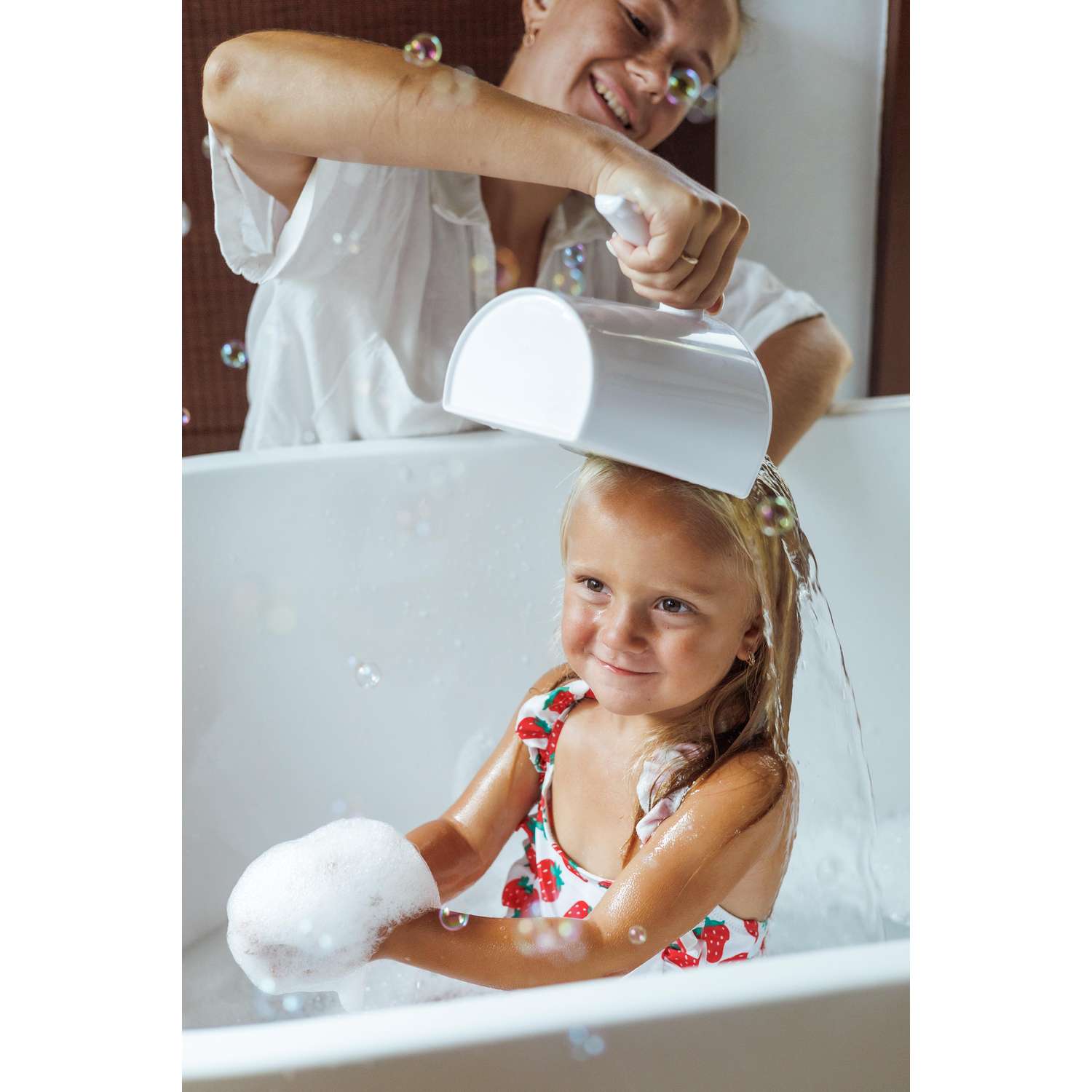 Ковш детский Miyoumi для купания и мытья головы - Mint - фото 6