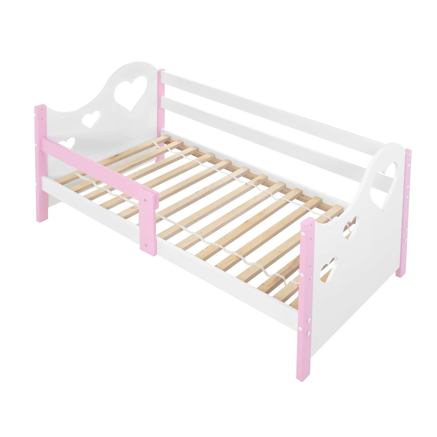 Кровать Клик Мебель 800х1600 Белый/розовый - фото 4