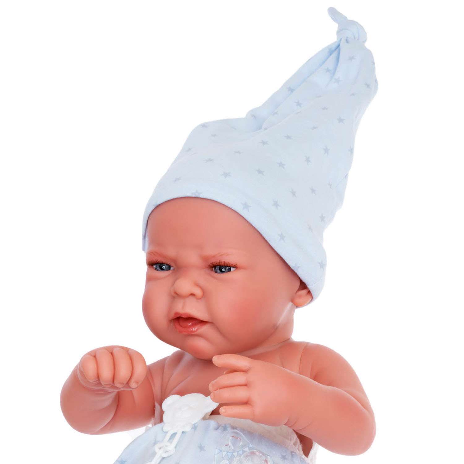 Кукла-пупс Antonio Juan Реборн Лусио в голубом 42 см виниловая 5077 - фото 6