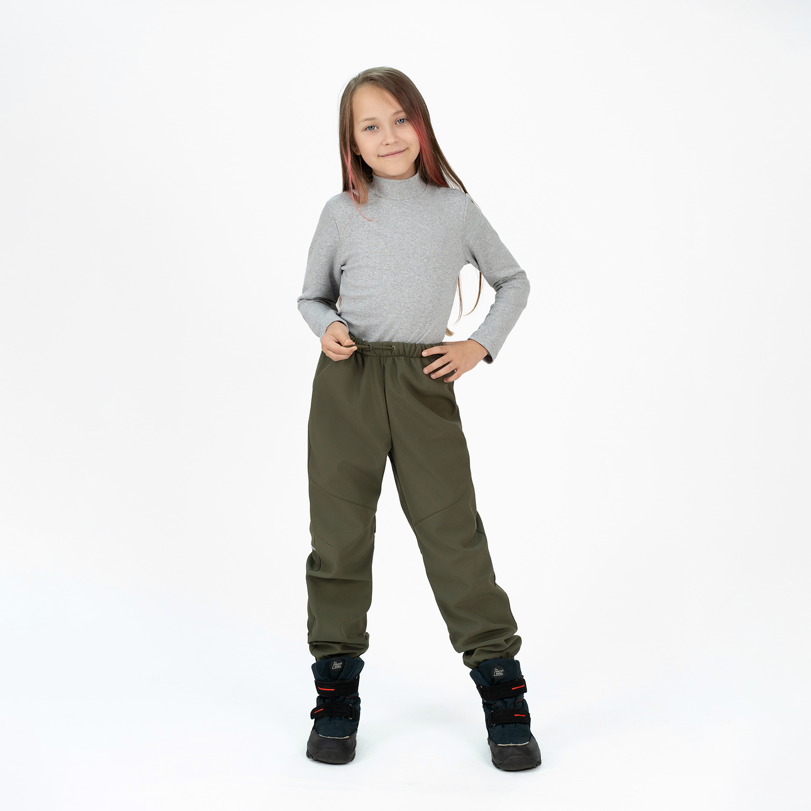 Брюки Arctic kids 10-034 хаки - фото 11