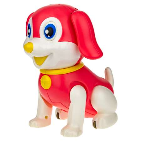 Робот собака Веселый щенок 1TOY Дружок умная интерактивная музыкальная игрушка розовый
