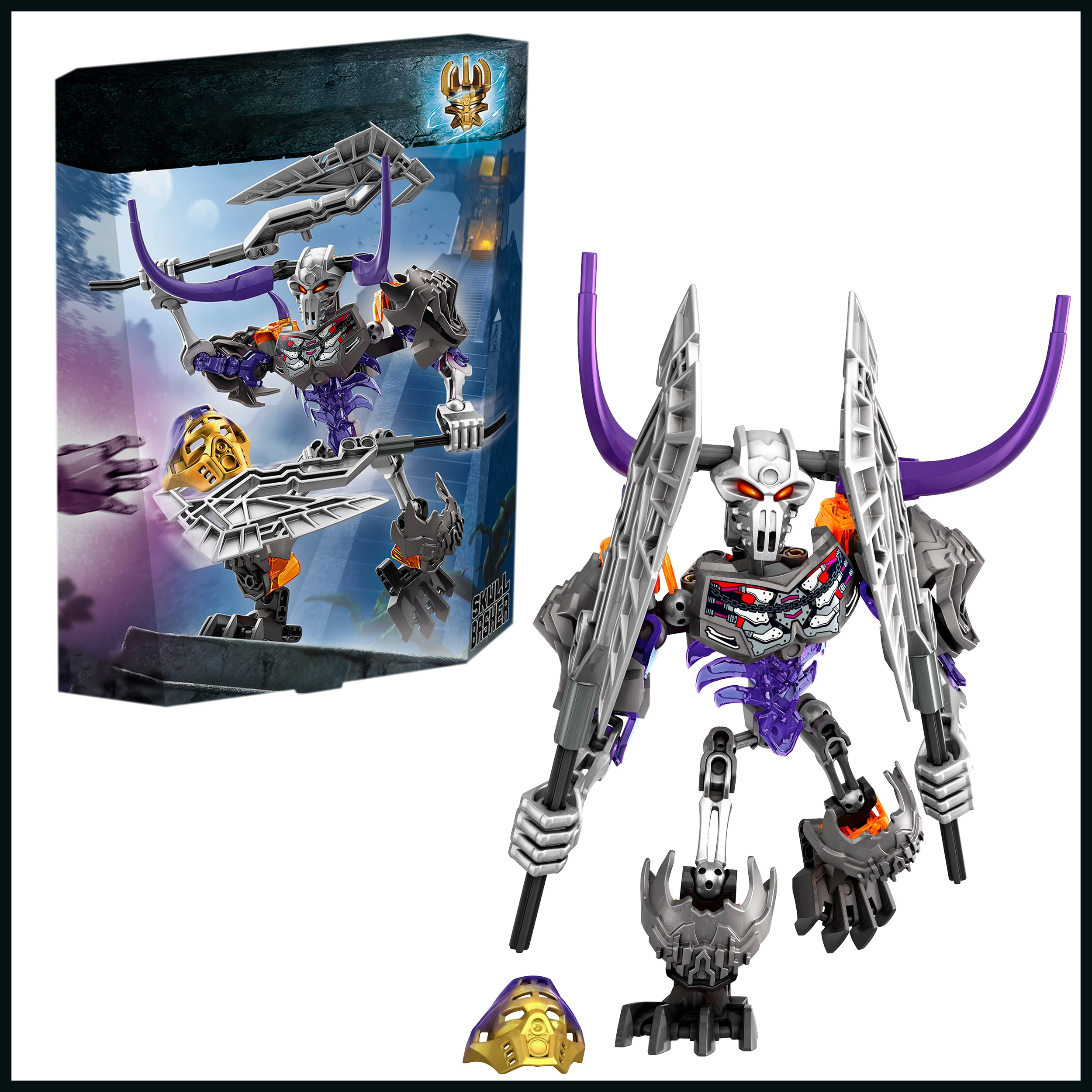 Игрушка LX Конструктор Bionicle Череп крушитель 74 детали купить по цене  529 ₽ в интернет-магазине Детский мир