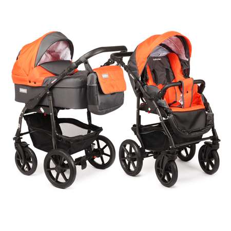 Коляска 2в1 Babyton Rocky Grey-Orange