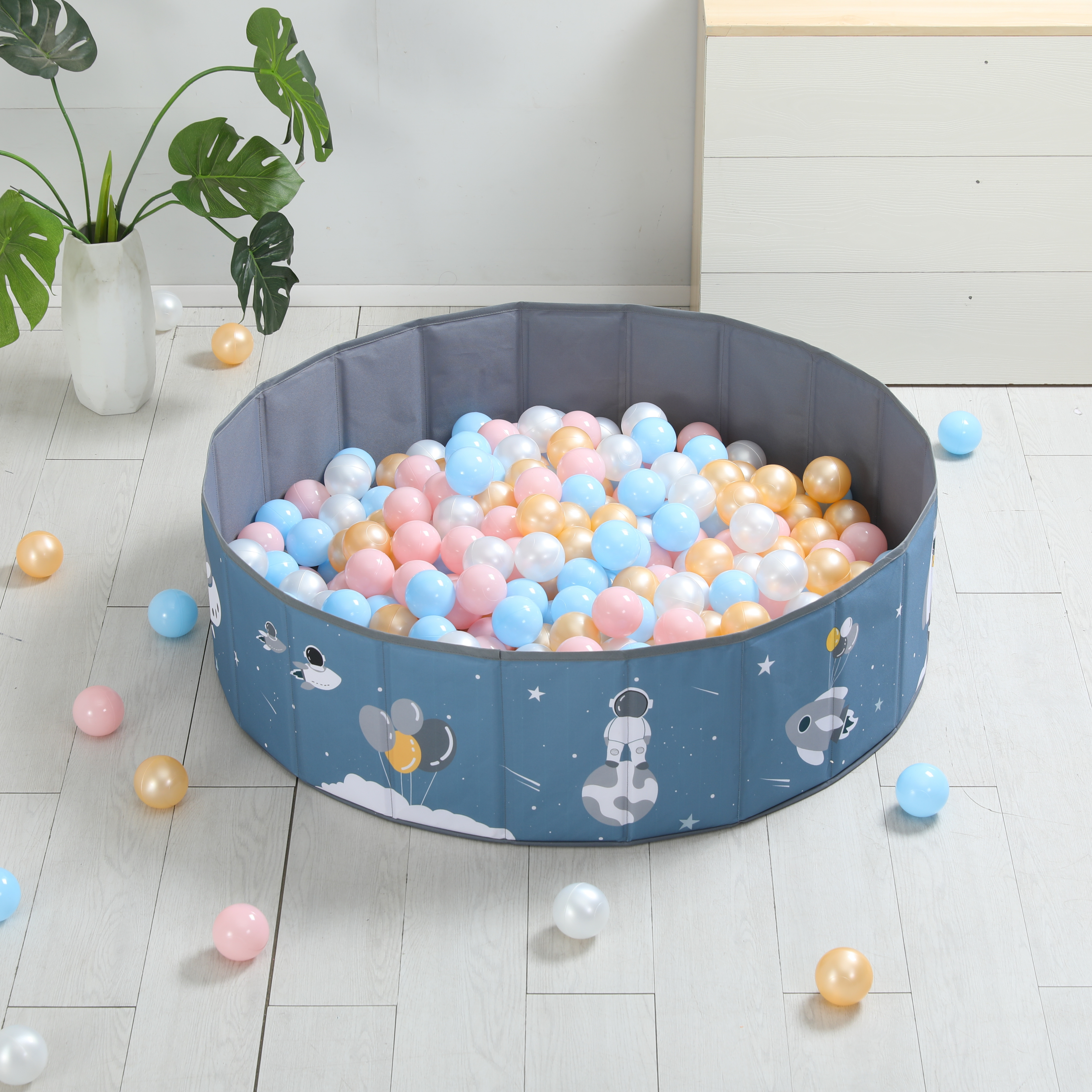 Детский сухой бассейн UNIX Kids Space + 150 шариков - фото 6