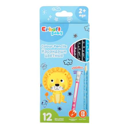 Карандаши цветные Erhaft Baby 12цветов KR971453