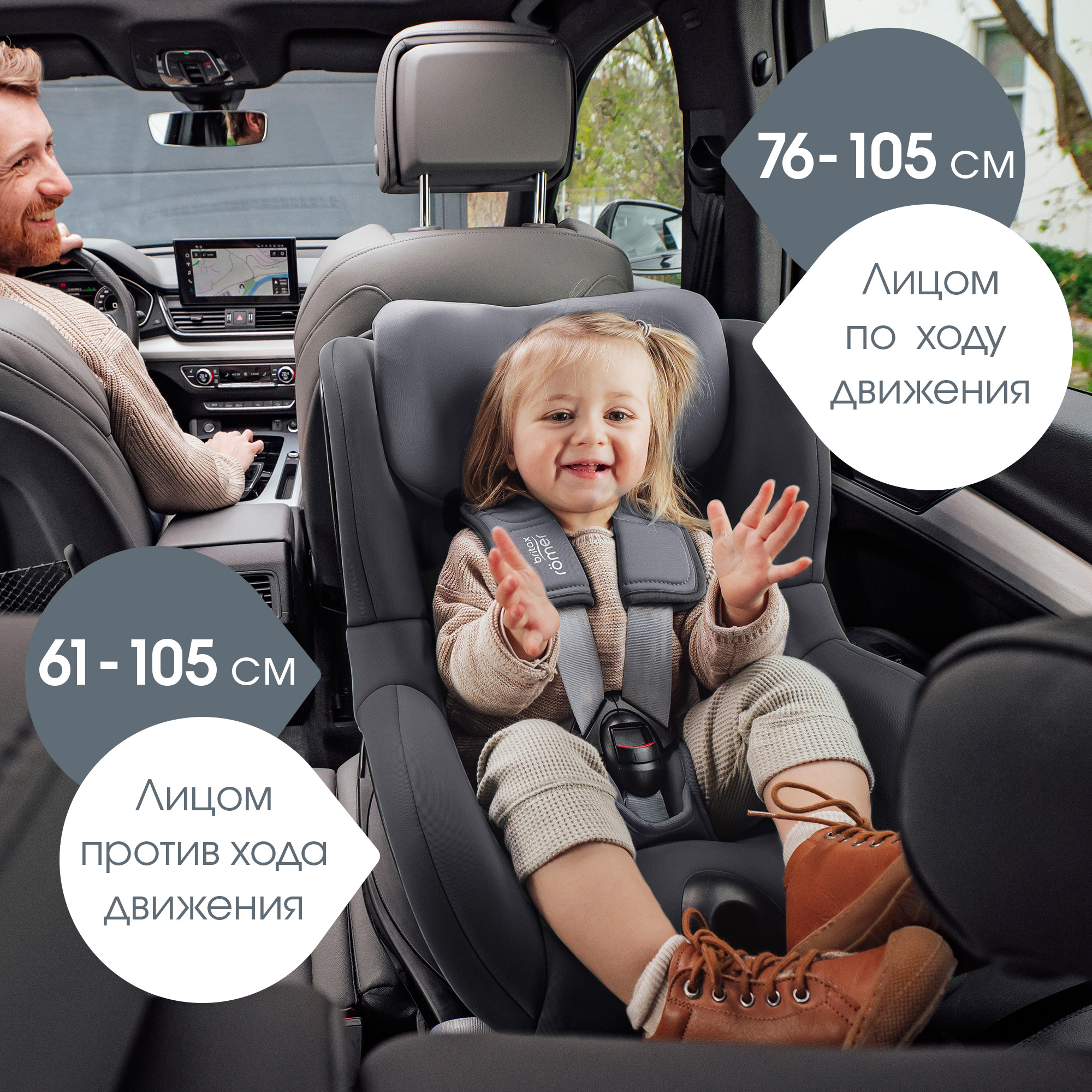 Автокресло Britax Roemer Dualfix 5Z Midnight Grey - фото 9