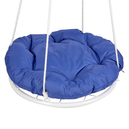 Качели-гнездо Polini kids подвесные с подушкой Белый-Синий