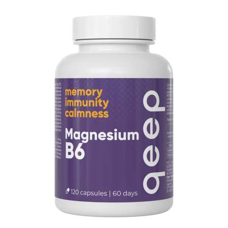 Магний В6 qeep B5 magnesium для кишечника и мозга пробиотик
