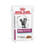 Корм для кошек ROYAL CANIN Renal при лечении почек с рыбой консервированный 0.085кг