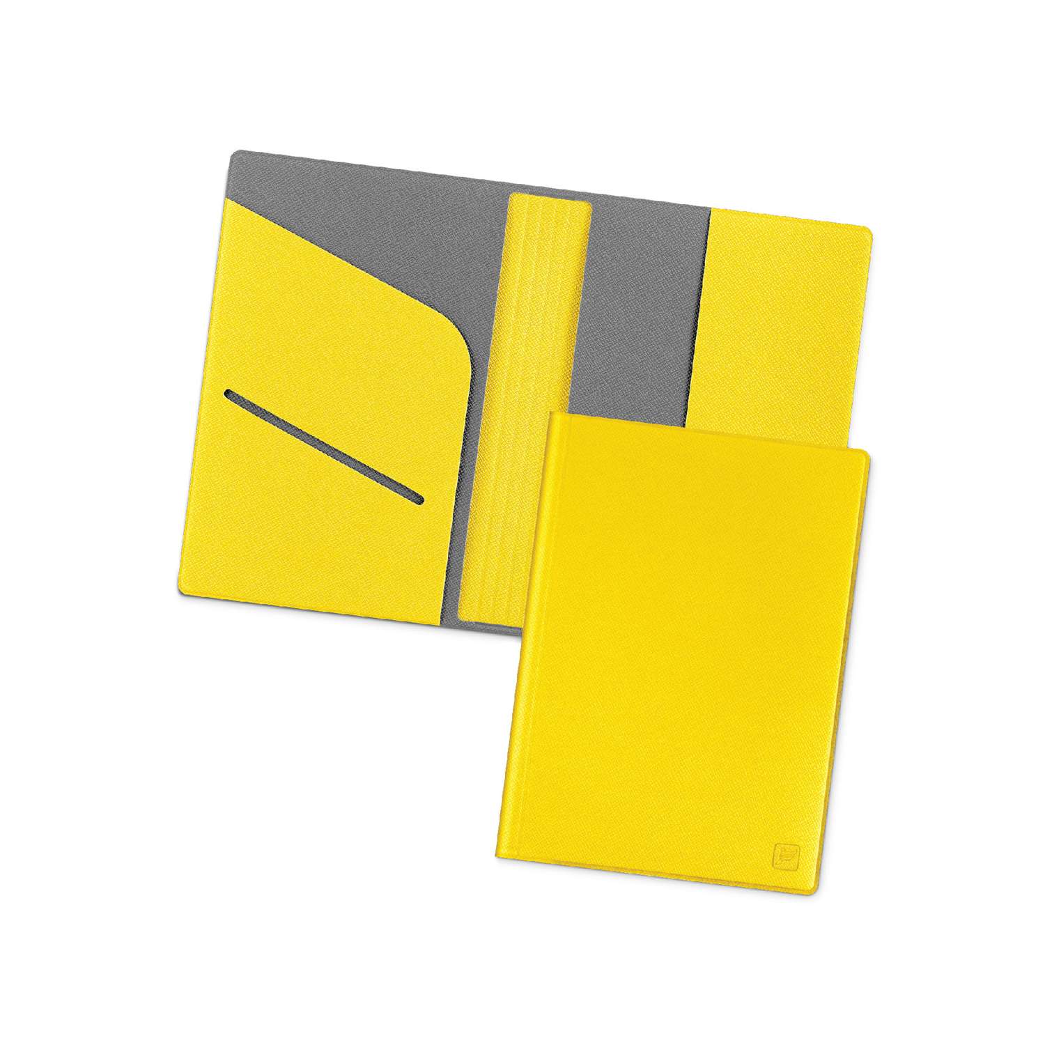 Обложка для паспорта Flexpocket KOP-01B/Желто-серый - фото 1