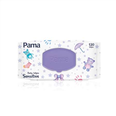 Влажные салфетки Pama детские sensitive120-1