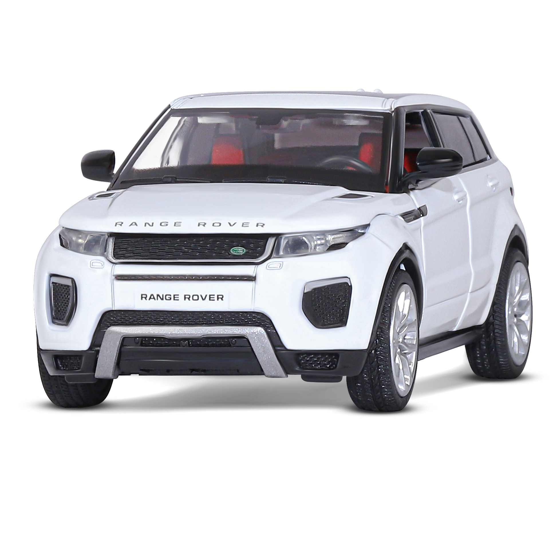 Машинка металлическая АВТОпанорама игрушка детская Range Rover Evoque 1:32 белый JB1251329 - фото 9