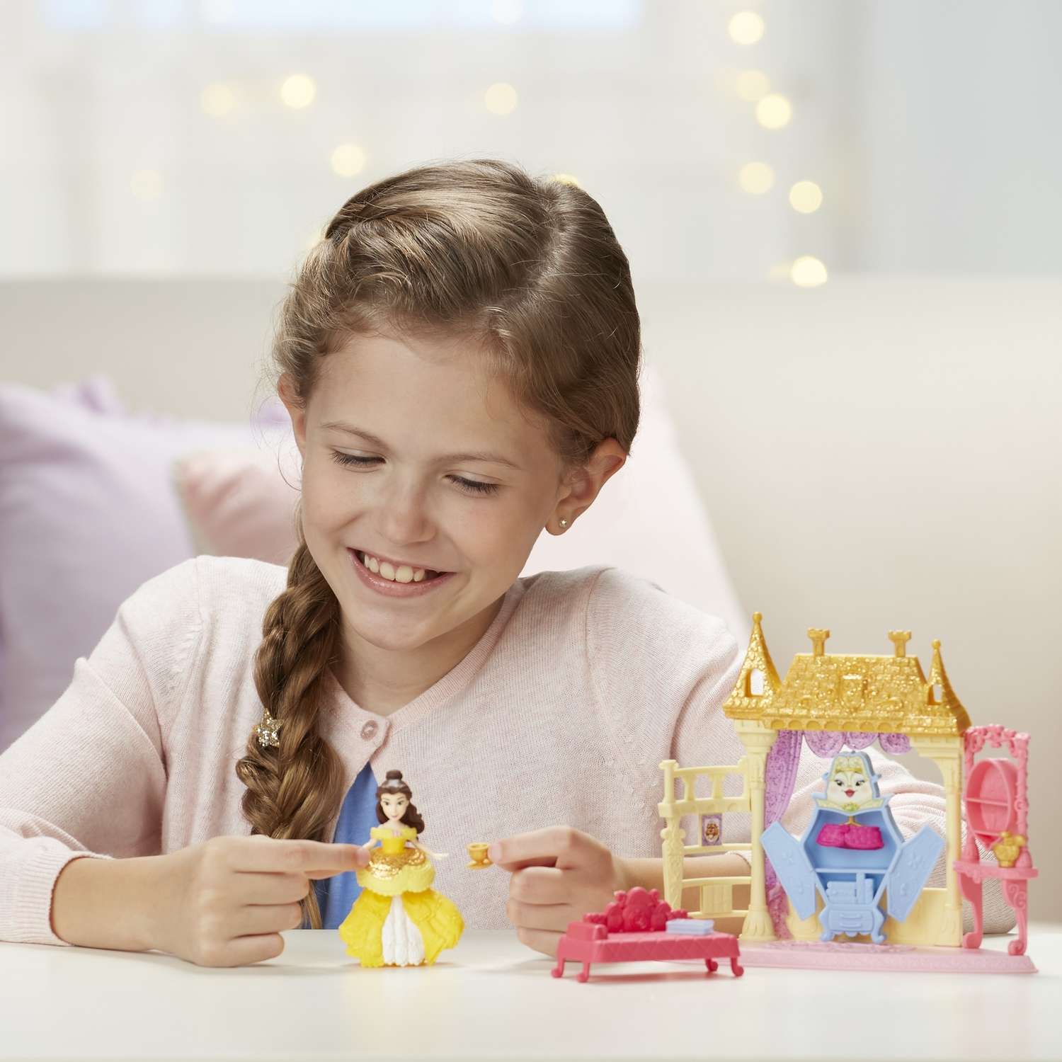 Набор игровой Disney Princess Hasbro Кукла из мультфильма Спальня Белль E3083EU4 E3052EU4 - фото 4