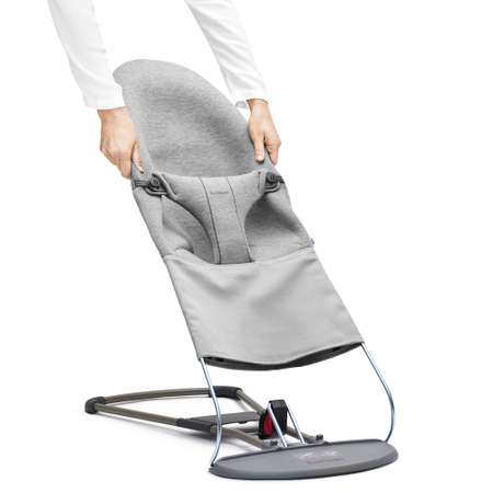 Чехол для кресла-шезлонга BabyBjorn Fabric Seat Bouncer Bliss Jersey сменный Светло-серый