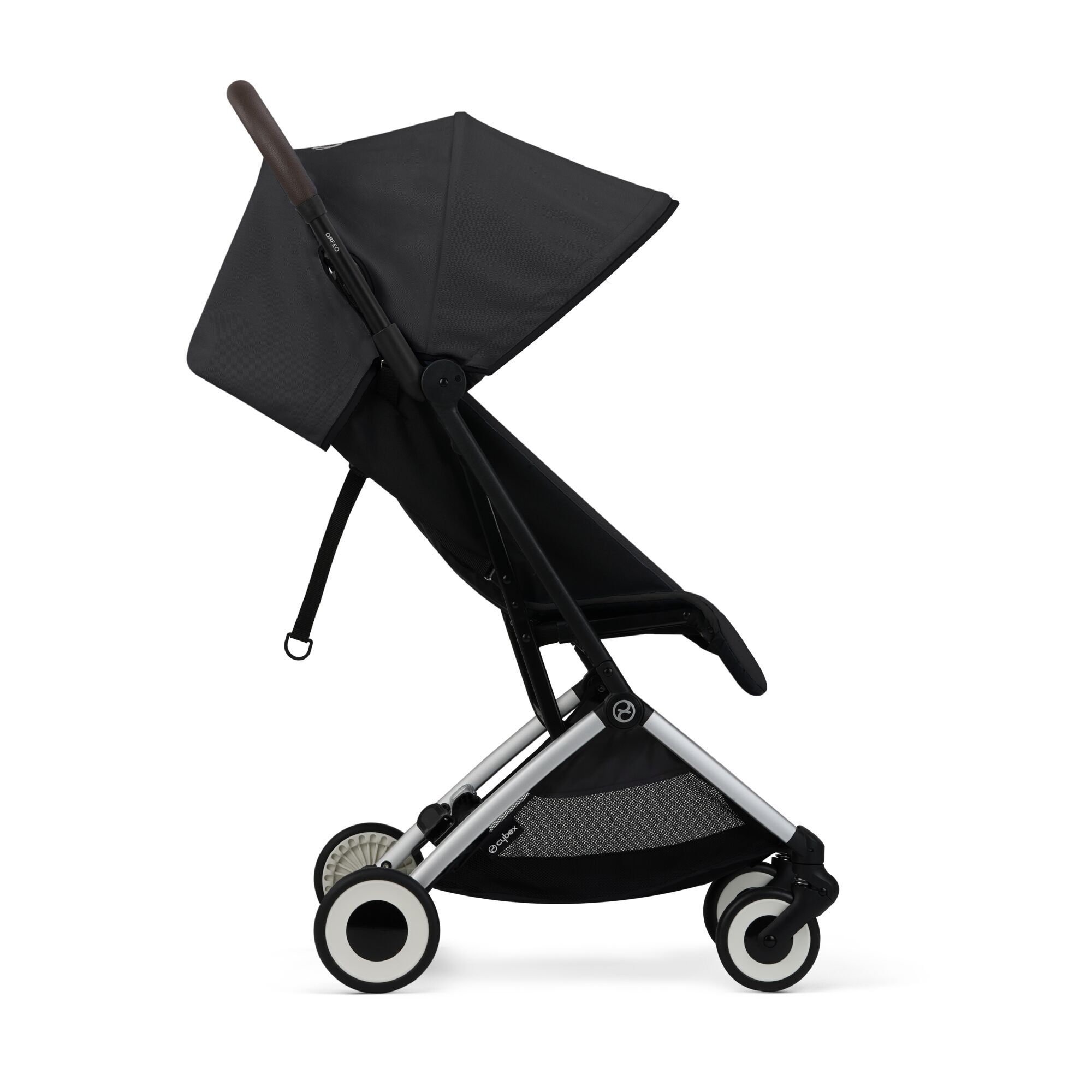 Коляская детская Cybex Orfeo SLV Moon Black с дождевиком - фото 2